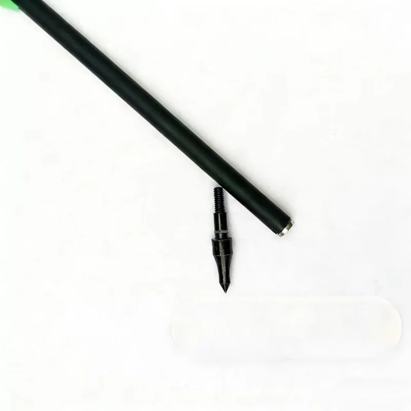 Flechas de carbono para tirachina con plumas y puntas reemplazables - imagen 3