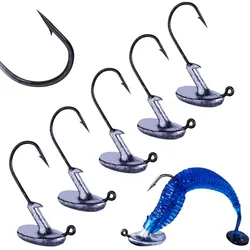 Anzuelos Jig Head Anticolgantes pesados para vinilo