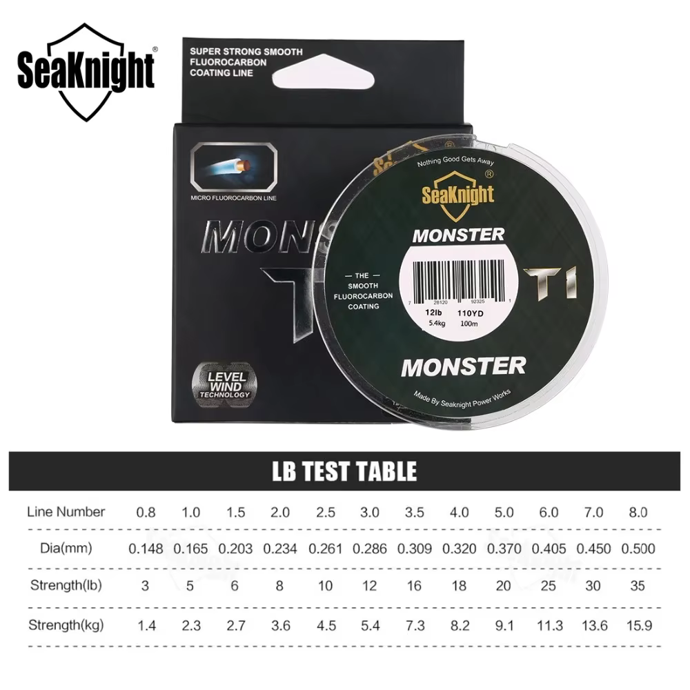 SeaKnight MANSTER Fluorocarbono – Línea de pesca profesional