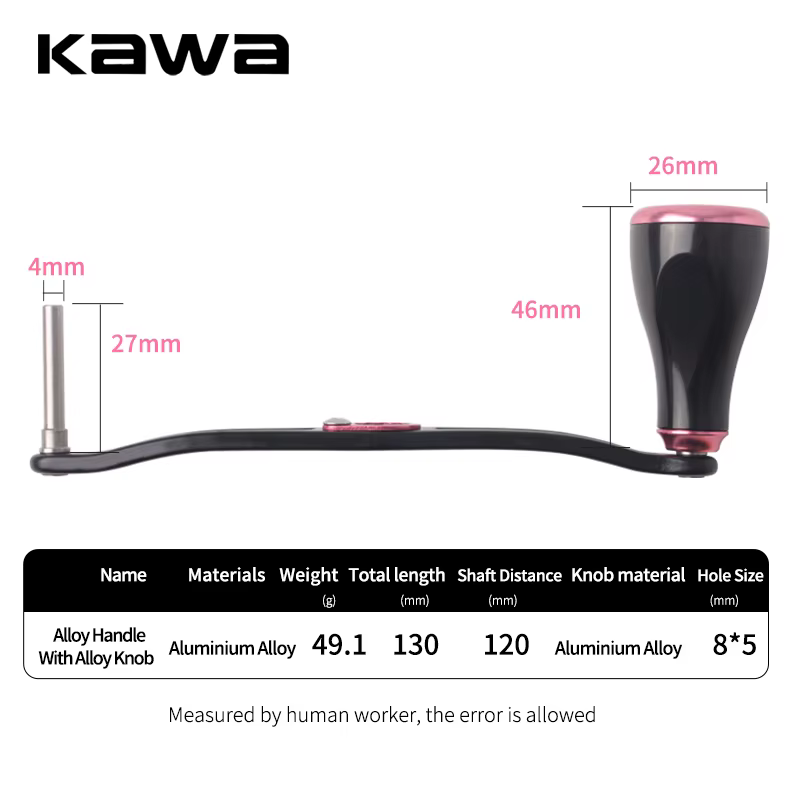 Kawa Carrete de Pesca Metal Mango Aleación 130mm - imagen 2
