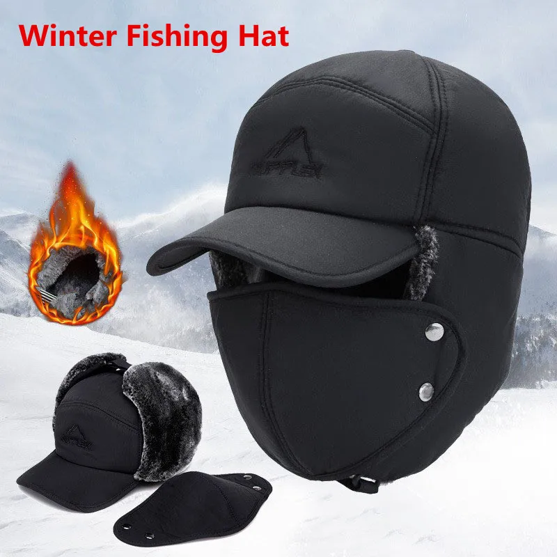 Gorro térmico de piel artificial para pesca – protección contra frío extremo