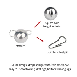 Elite TG Pesas de tungsteno Cheburashka para lubina