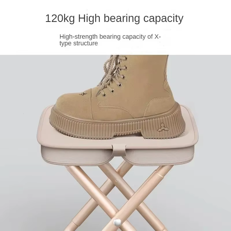 Silla plegable de pesca ultraligera - taburete portátil para exterior - imagen 2