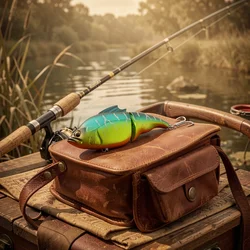 Señuelo articulado biónico flotante láser para pesca de lucio