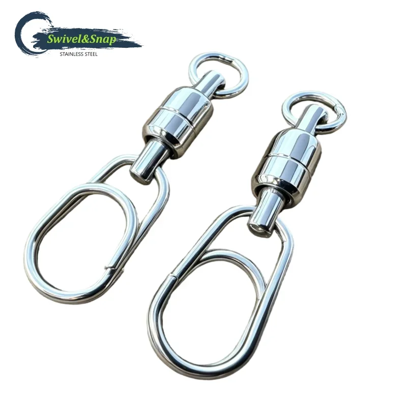 Esmerillones de pesca con rodamiento y clips de enganche