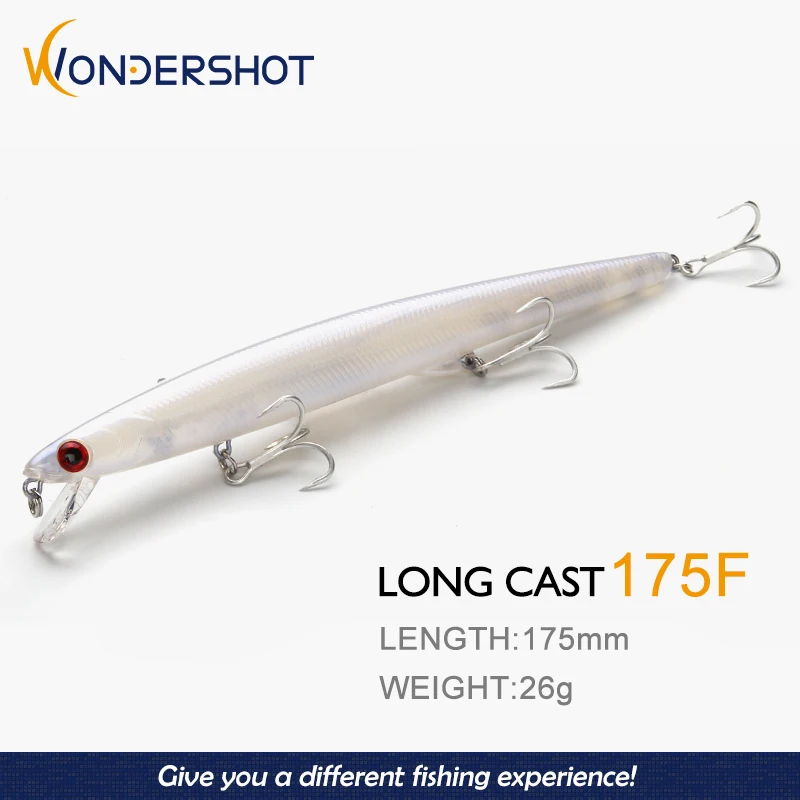 Wondershot A04 señuelo flotante vinilo wobbler grande
