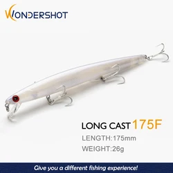 Wondershot A04 señuelo flotante vinilo wobbler grande