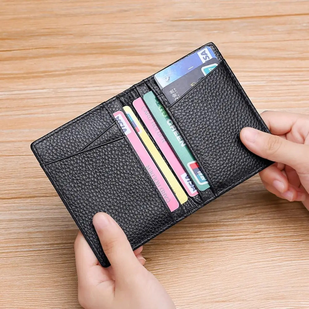 Cartera delgada de cuero con ranuras para tarjetas - imagen 4