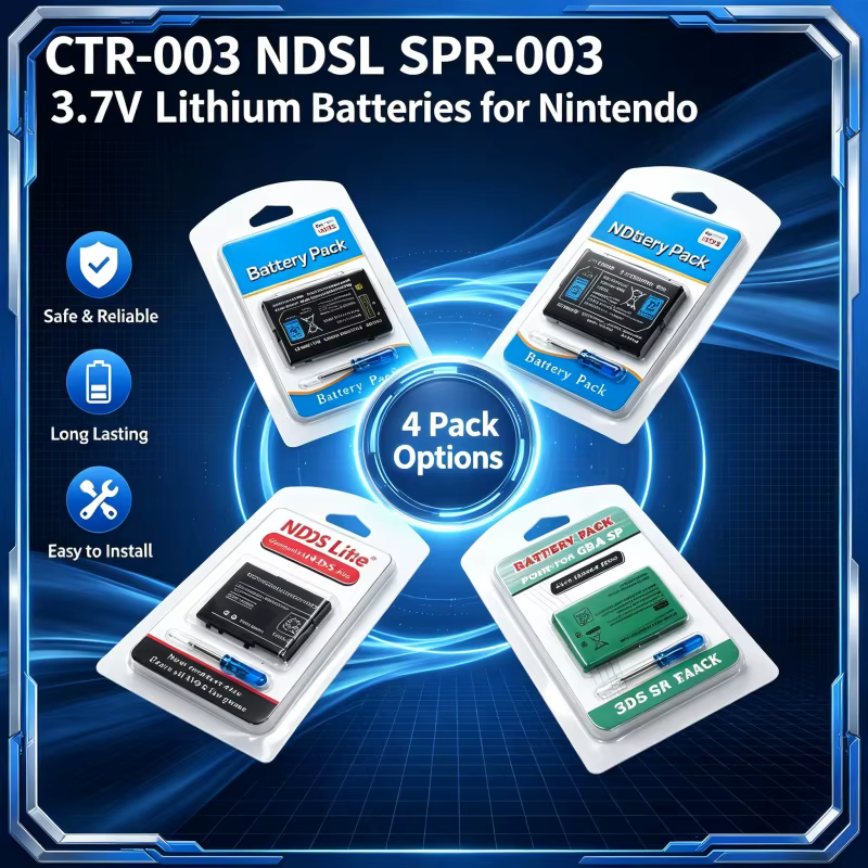 Batería de Litio 3.7V para Nintendo 3DS, 2DS y GBA SP