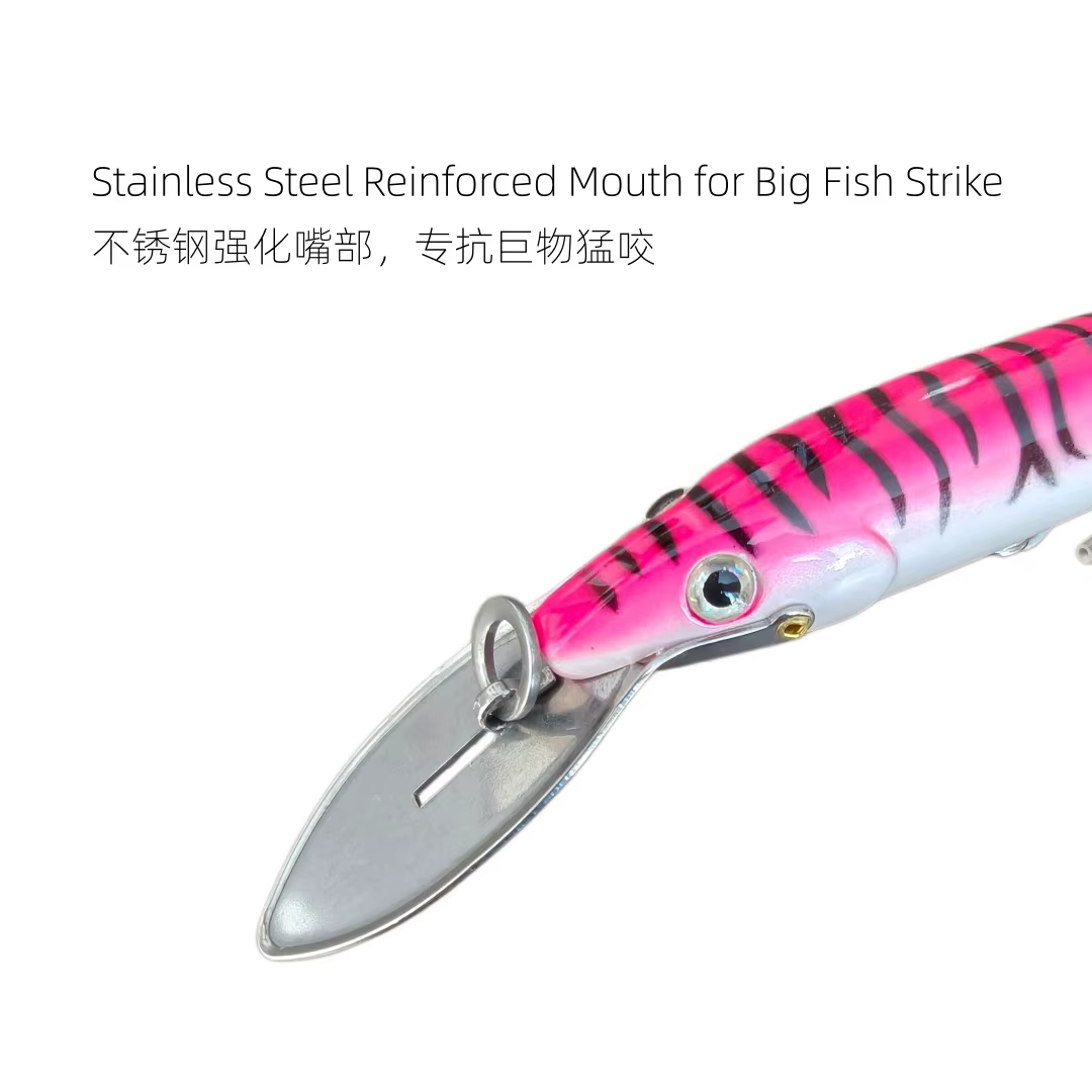 Señuelo Flotante Swolfy 13 cm – Labio Acero Inoxidable para Lubina y Lucio - imagen 4