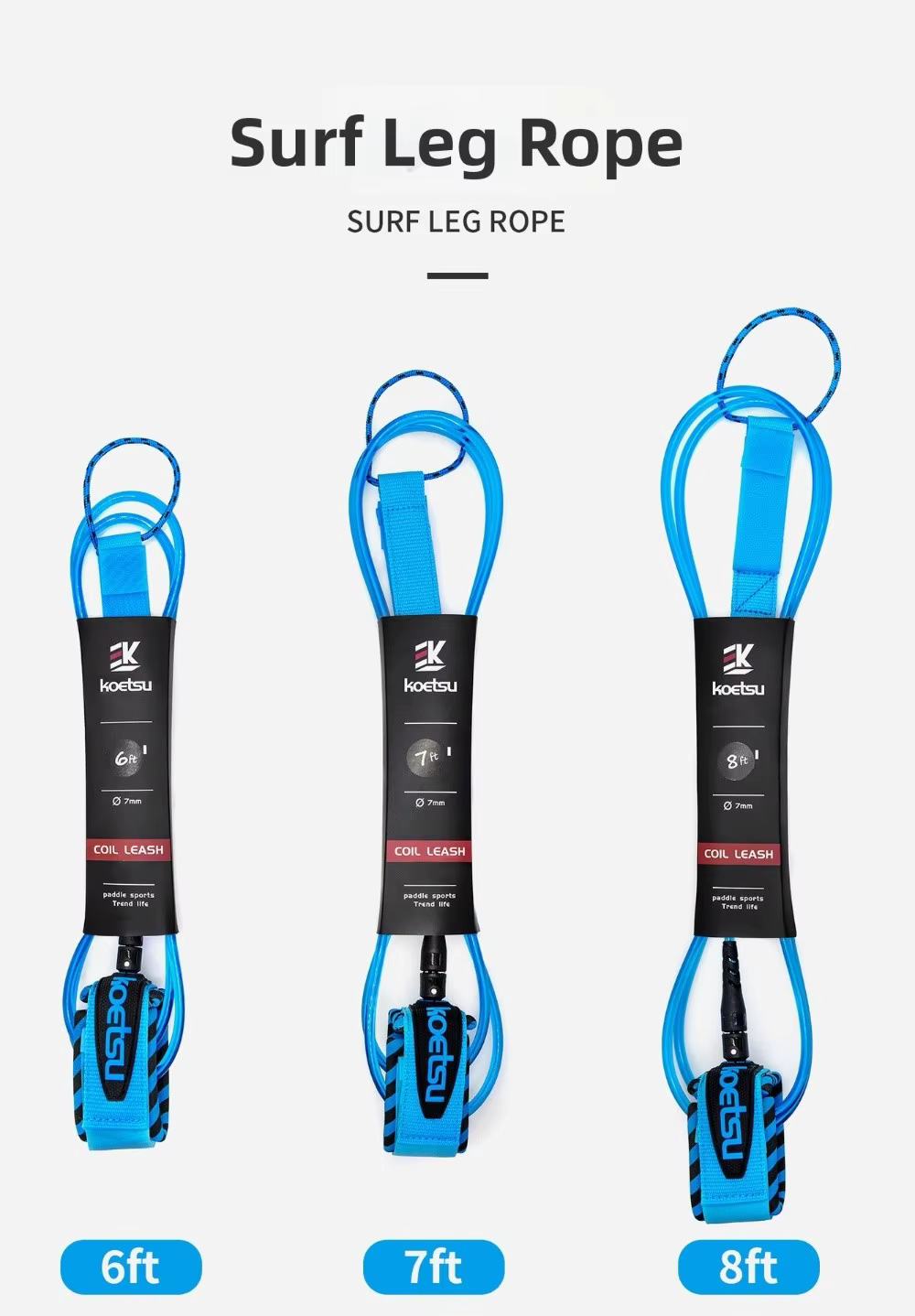 Detalle correa surf paddle