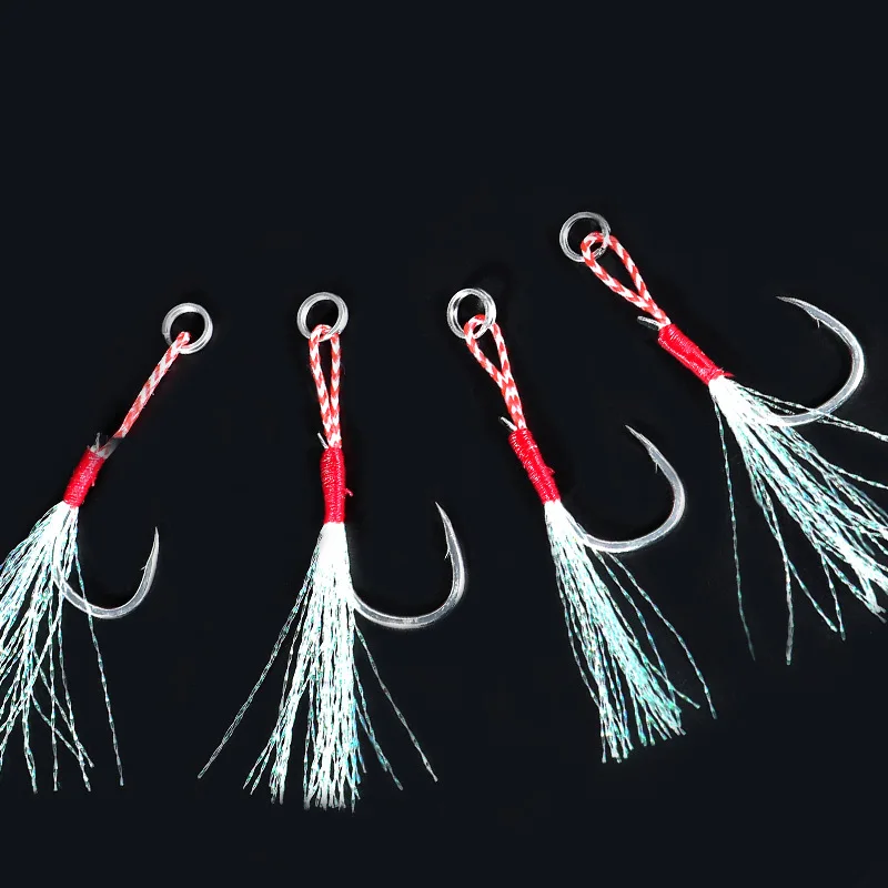 Anzuelos jigging estilo Iseni pre-ensartados con líder de alambre - imagen 4