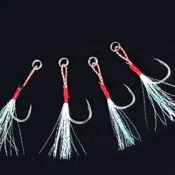 Anzuelos jigging estilo Iseni pre-ensartados con líder de alambre