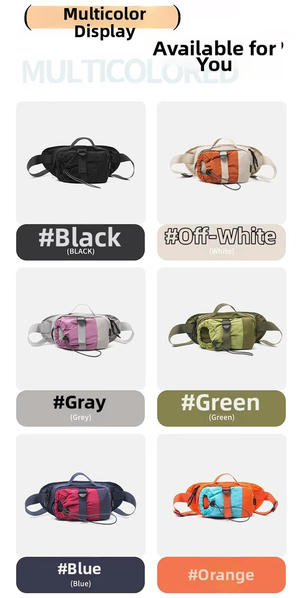 Bolso bandolera minimalista coreano en color