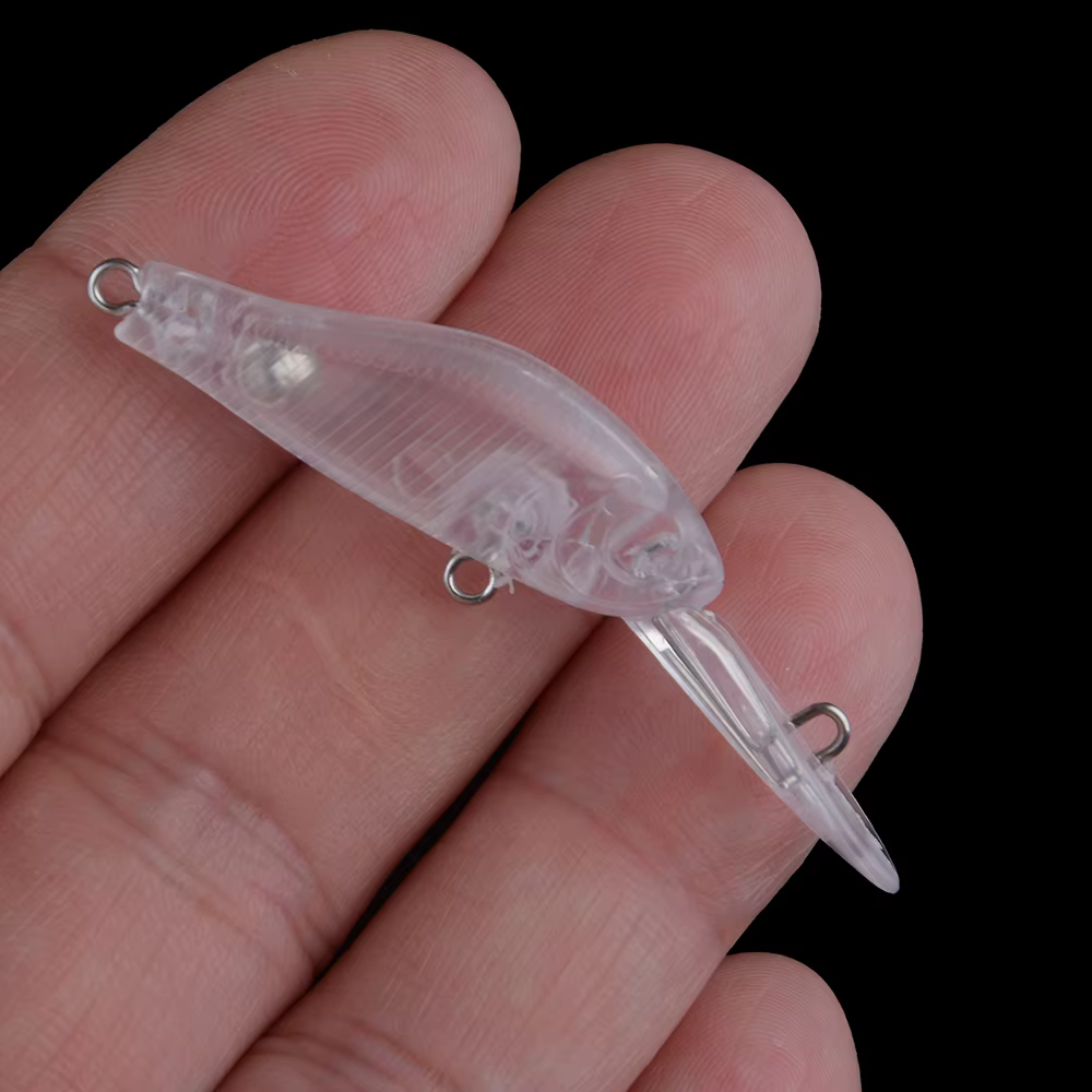 Señuelos Minnow hundimiento lento sin pintar labio largo - imagen 3