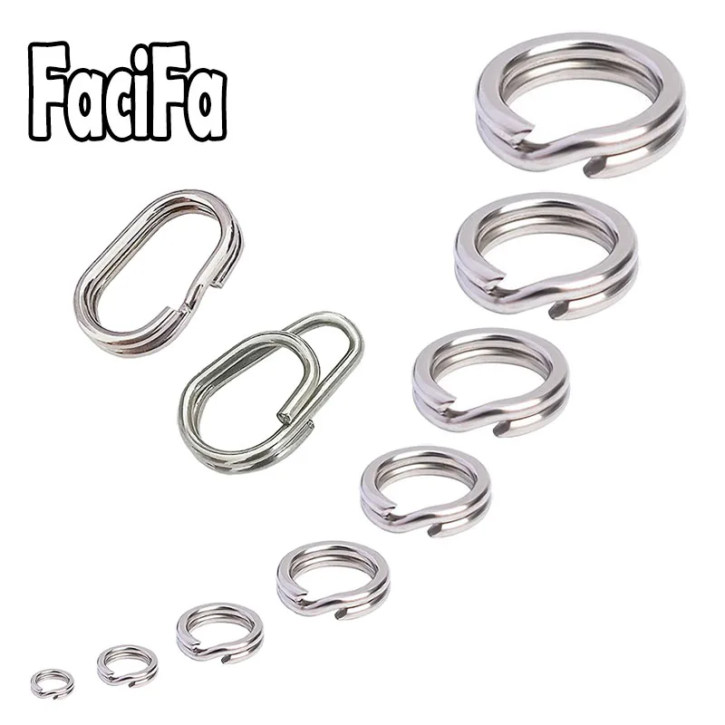 Anilla partida ovalada acero inox – doble bucle carpa
