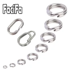 Anilla partida ovalada acero inox – doble bucle carpa