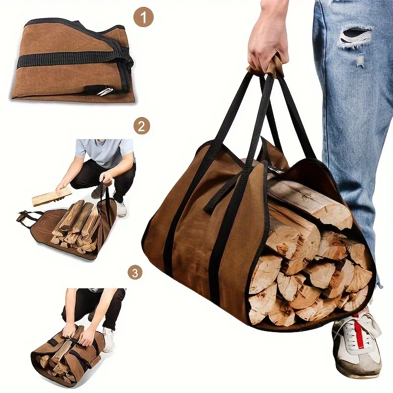 Bolsa de leña camping resistente al agua – gran capacidad para acampar - imagen 3