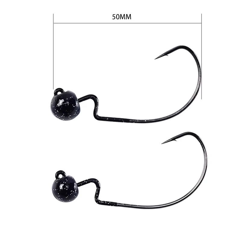 BLUX Jig Head Ovalado para Vinilo con Anzuelo Giratorio - imagen 2