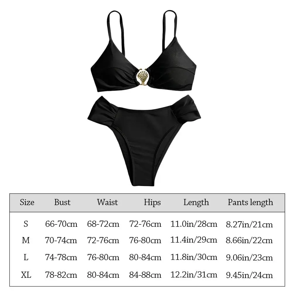 Bikini push up de cintura alta con efecto moldeador para playa - imagen 3