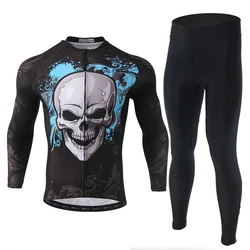 Jersey ciclismo manga larga protección solar secado rápido hombre