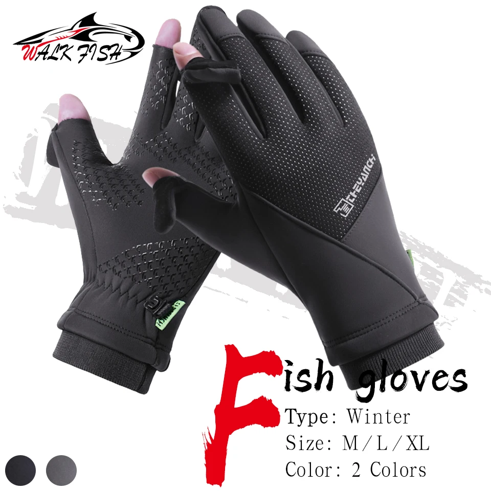 WALK FISH guantes de pesca invierno – Táctil y antideslizantes