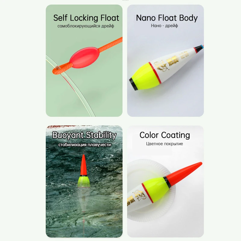 Flotador luminoso Creek con LED rojo/verde para pesca nocturna - imagen 5