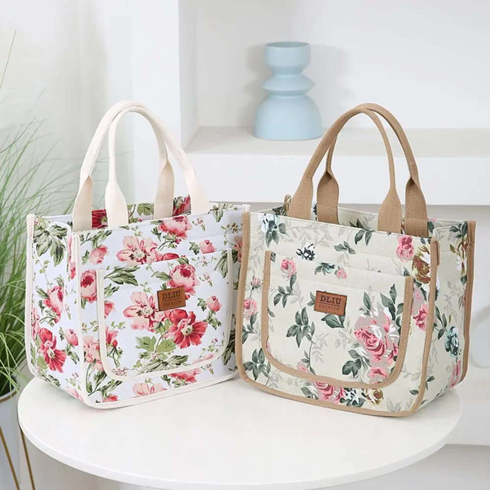Bolsa térmica impermeable floral gran capacidad para mujer - imagen 5