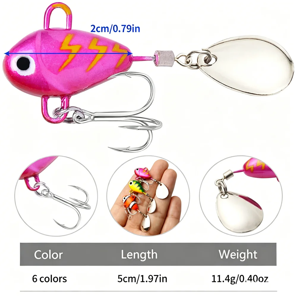 Señuelo VIB metálico mini con cuchara y acción vibrante - imagen 5