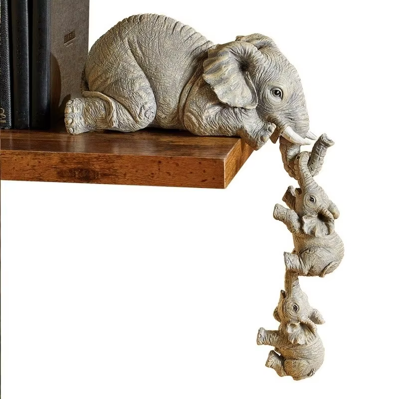 Figura elefante en resina - Decoración náutica para el hogar y salón - imagen 5