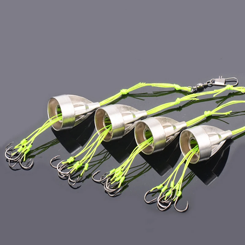 Jig Head anzuelo giratorio con púas para carpa, aparejo de línea - imagen 5