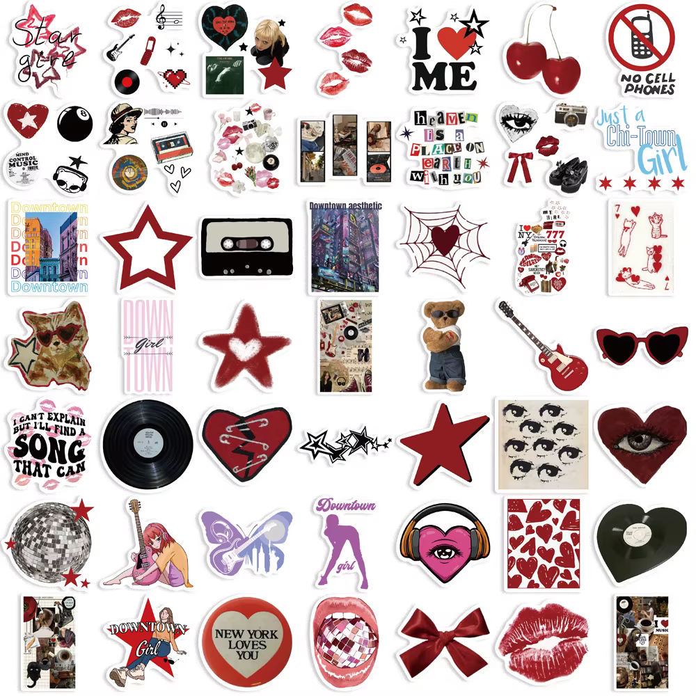 Pegatinas Grafiti Y2K Impermeables para Portátil, Móvil y Maleta - imagen 2