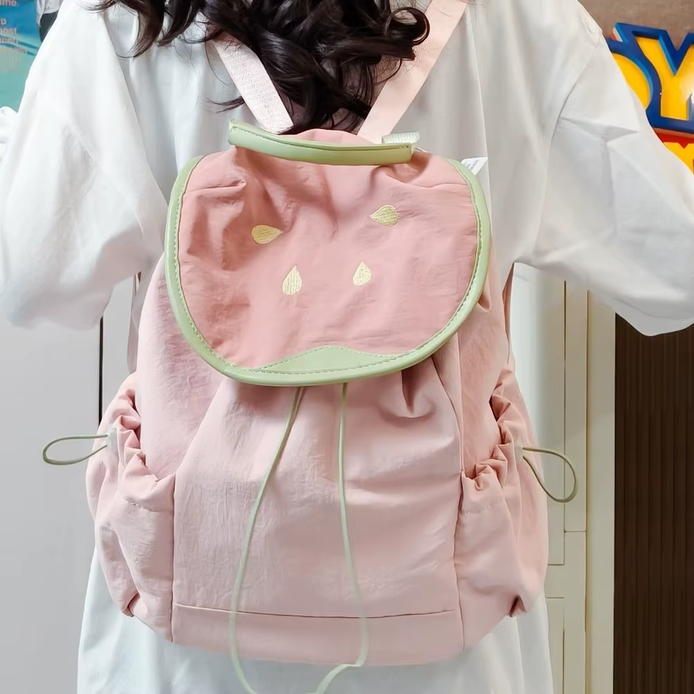 Mochila Coreana con Cordón para Mujer – Bolso Frutas Dopamina Gran Capacidad - imagen 3