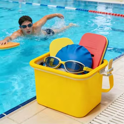 Bolso de Hombro Impermeable de Silicona Translúcida Plegable para Natación