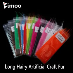 Bimoo Fibras peludas sintéticas para streamers - material de moscas