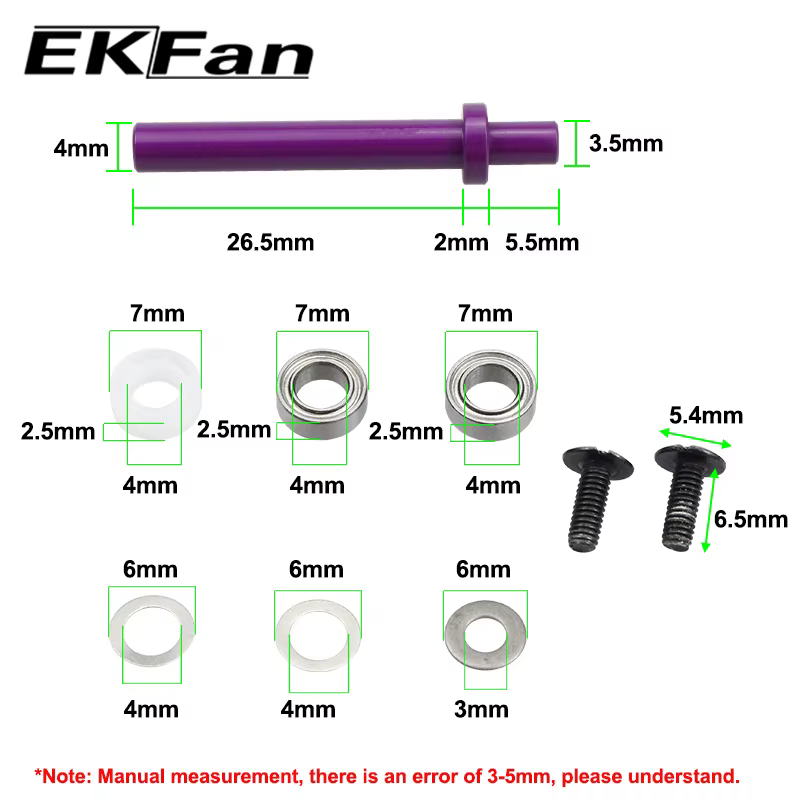 Ekfan Eje Carrete Spinning DAI/SHI – Mango Giratorio de Aluminio - imagen 3