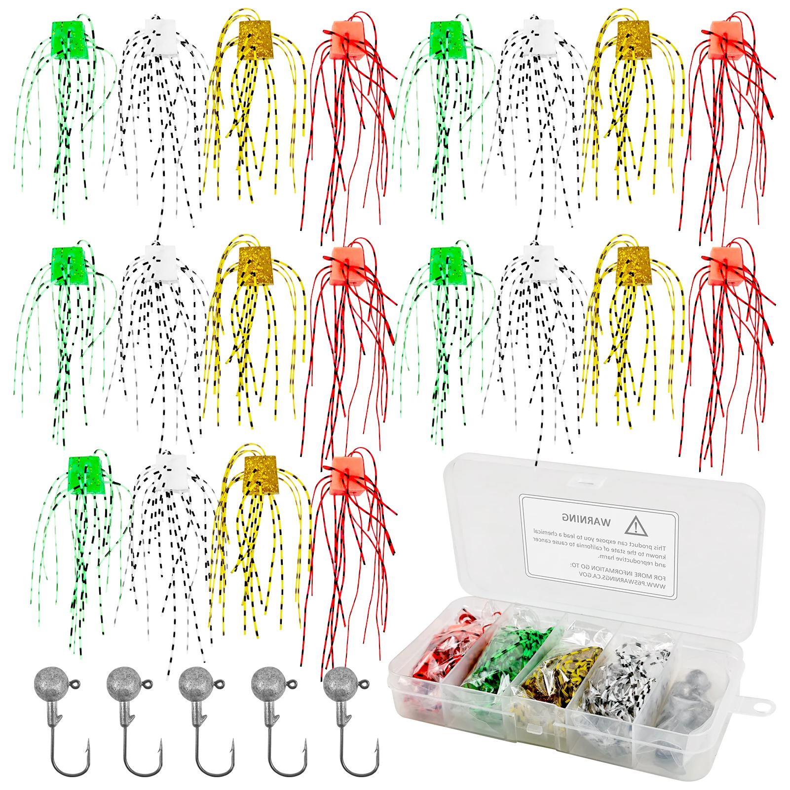 FREE FISHER Chatterbait lubina con cuchillas y faldas de goma - imagen 2