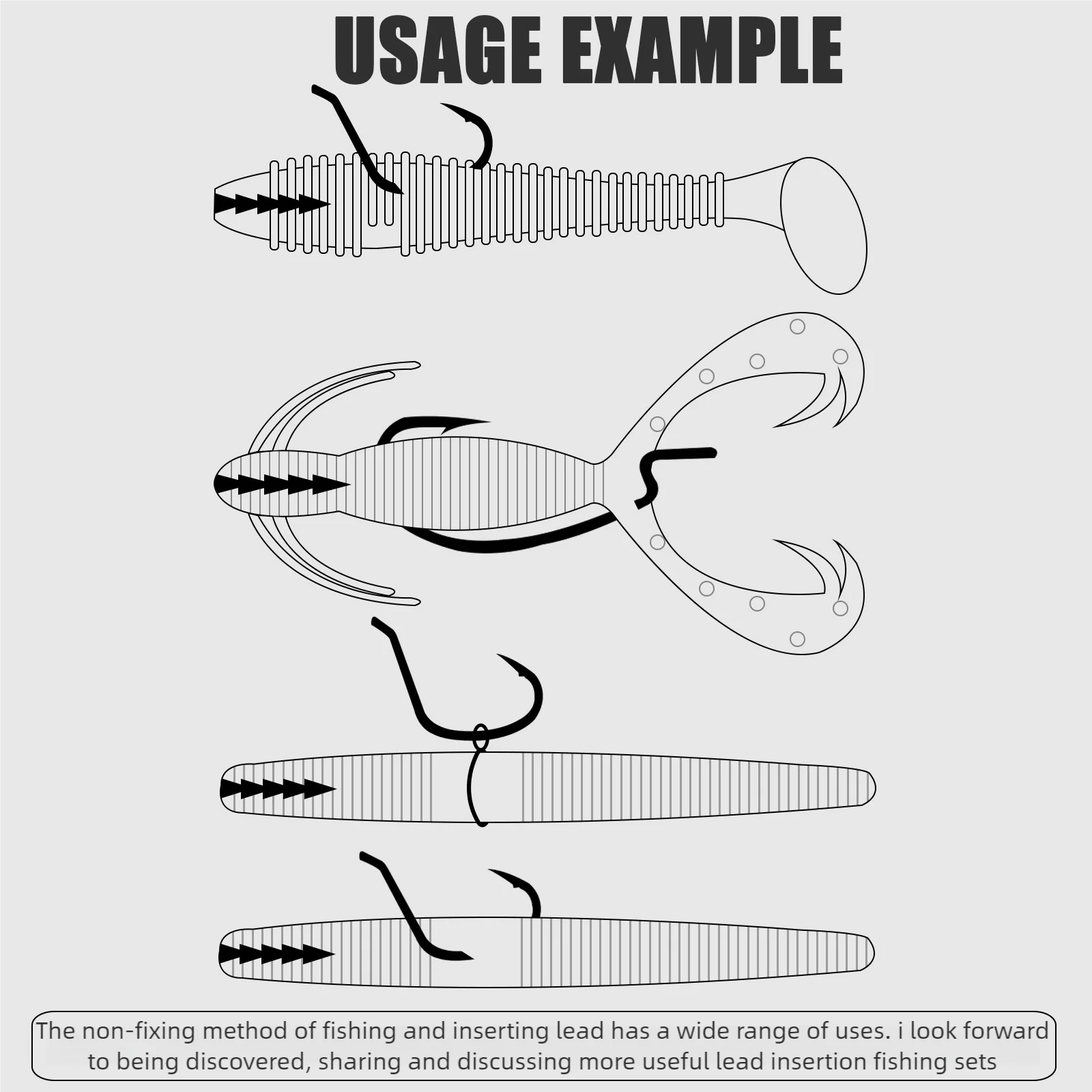 Neko rig lubina: plomos de inserción para señuelos y aparejos - imagen 2