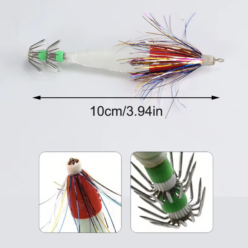 Jigs luminosos Ackibbik para pesca de calamar en salobre - imagen 3