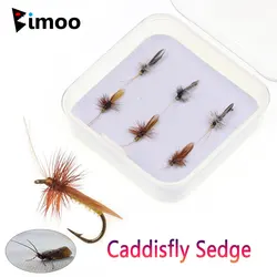 Mosca seca Caddis Bimoo #14 Marrón Gris para trucha