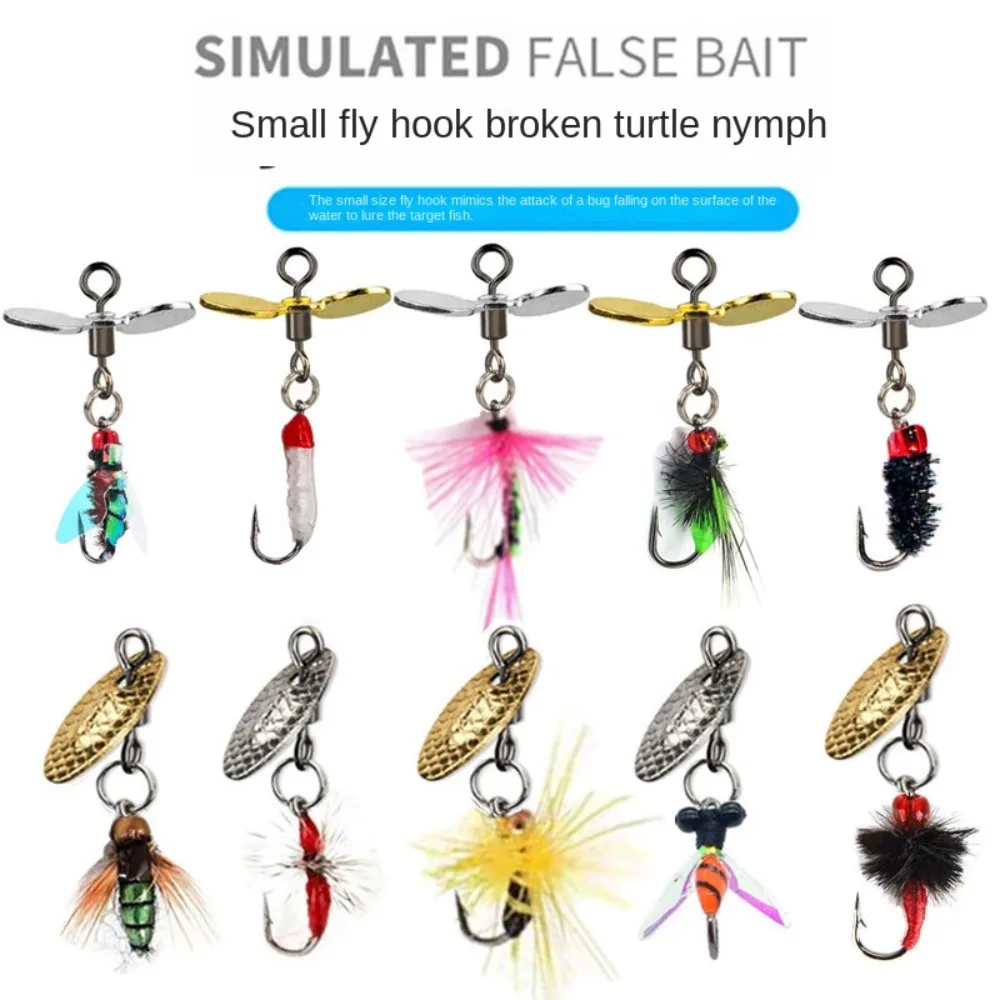 Kit pesca con mosca trucha – Spinner biónico y señuelos natación - imagen 4