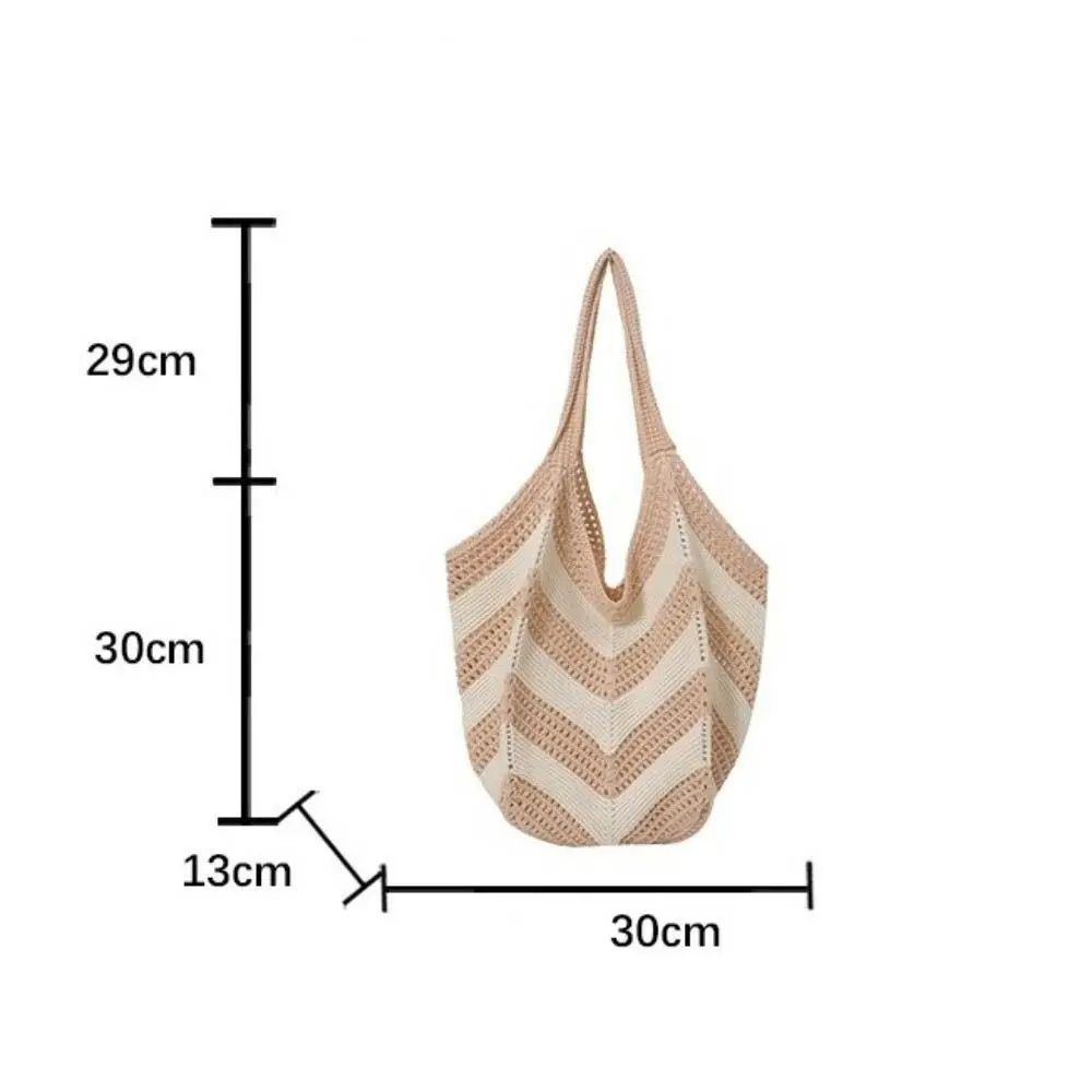 Bolso de playa bohemio tejido a mano de gran capacidad - imagen 5