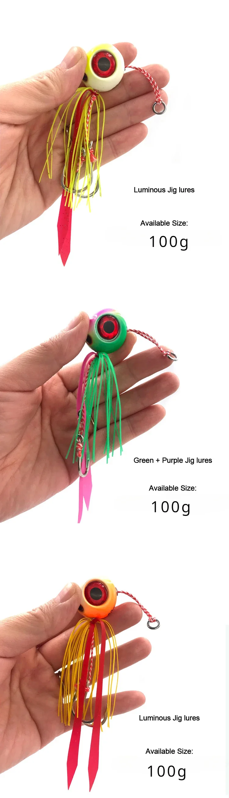 Ángulo frontal del señuelo