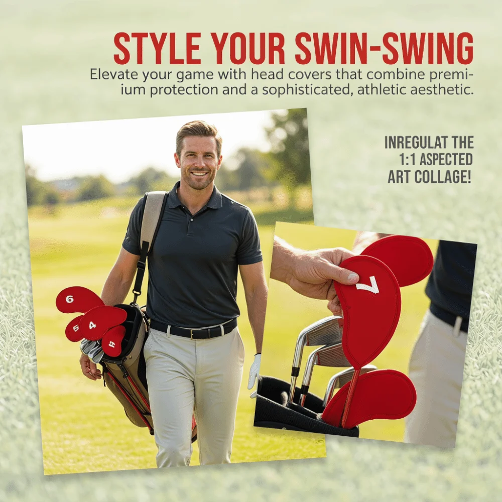 Fundas para palos de golf de tela resistente con protección suave - imagen 2