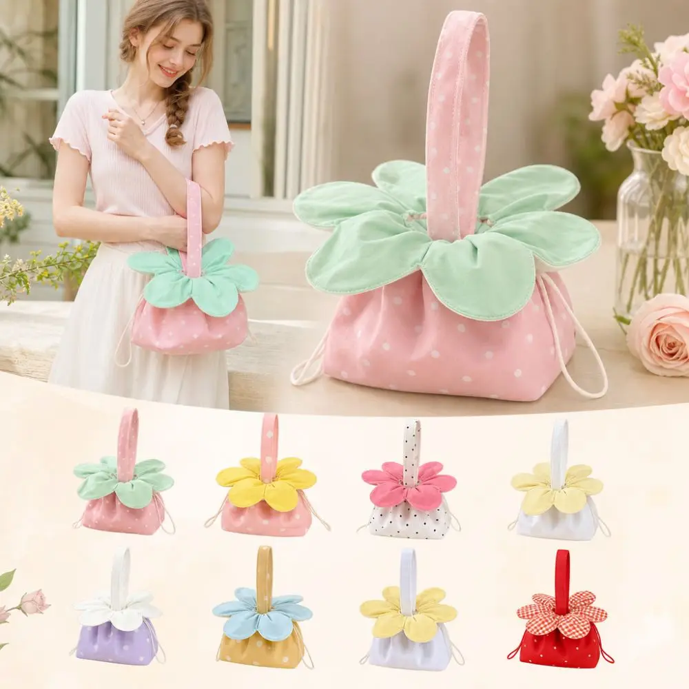 Bolso tulipán lunares y flores – mini bandolera ligera versátil