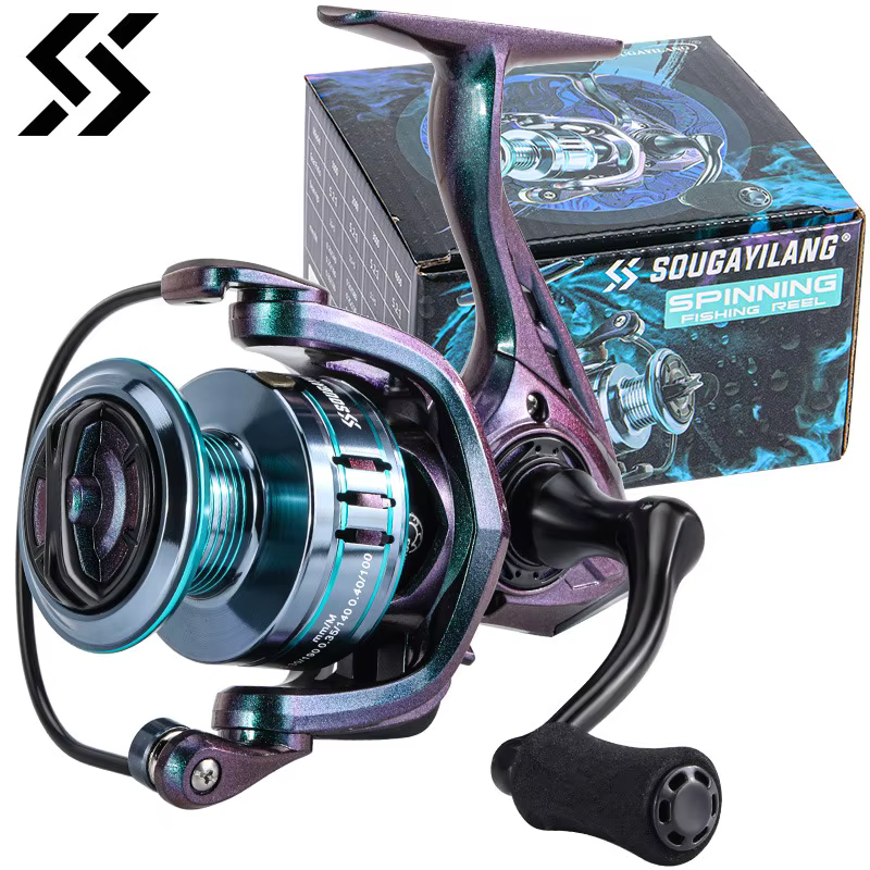 Carrete Spinning Sougayilang – Bobina metal, mango EVA, arrastre 8KG