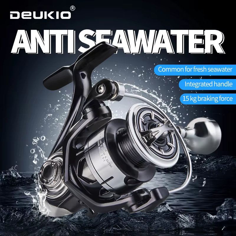 Carrete DEUKIO Spinning 15KG Arrastre 3+1 Rodamientos - imagen 3