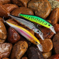 WALK FISH Minnow 85mm Flotante – Crankbait 8g Ojos 3D para Lubina