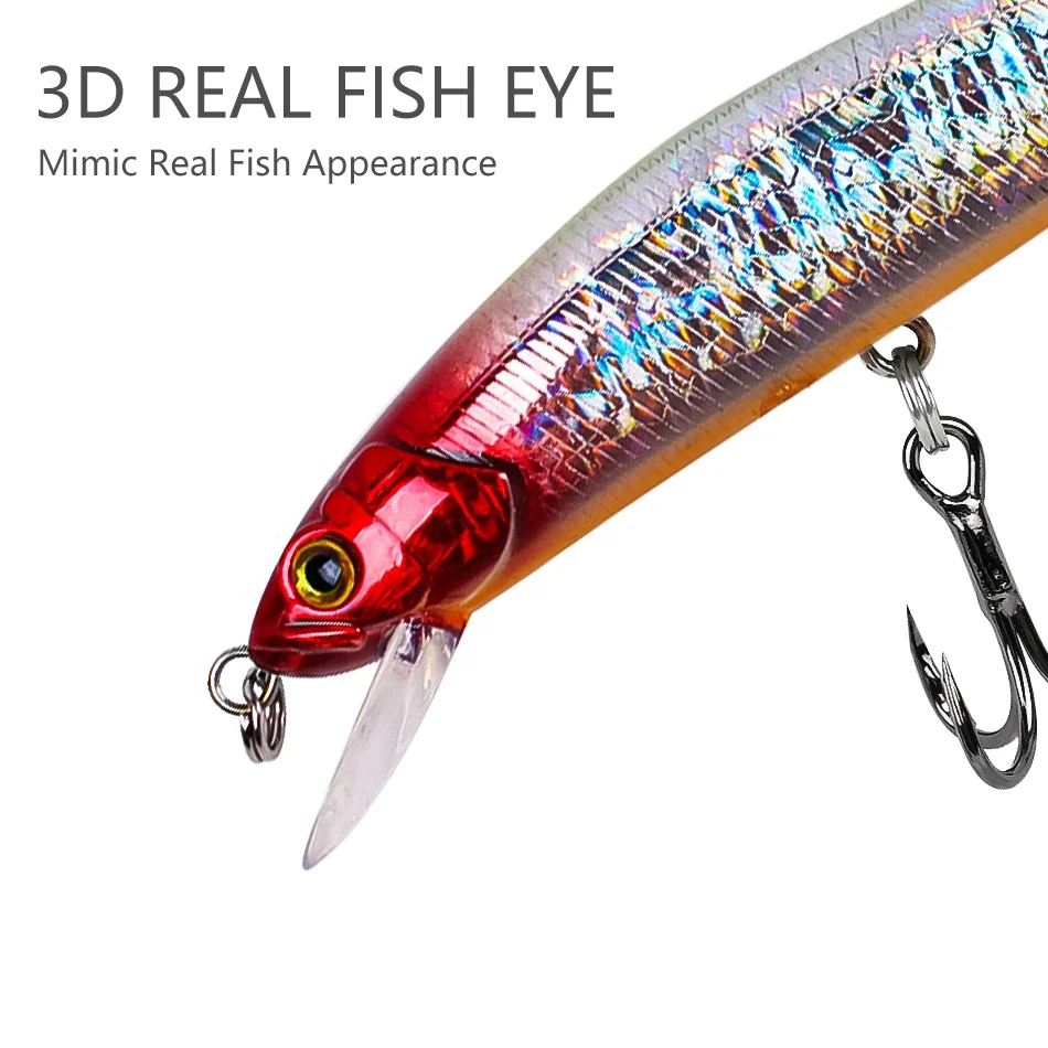 Señuelo Minnow con bola de tungsteno - Wobbler para pesca - imagen 4