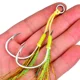Anzuelo doble con plumas para pesca lenta en agua salada - imagen 2